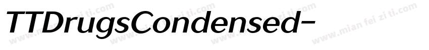 TTDrugsCondensed字体转换