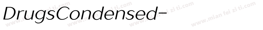DrugsCondensed字体转换