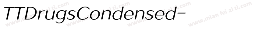 TTDrugsCondensed字体转换