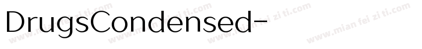 DrugsCondensed字体转换