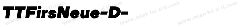 TTFirsNeue-D字体转换