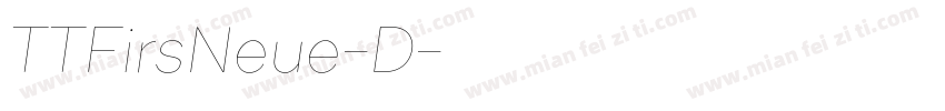 TTFirsNeue-D字体转换