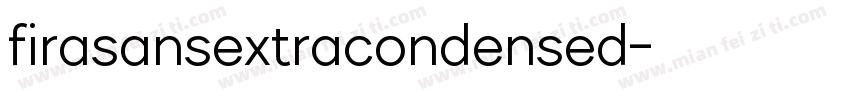 firasansextracondensed字体转换