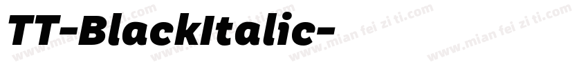 TT-BlackItalic字体转换