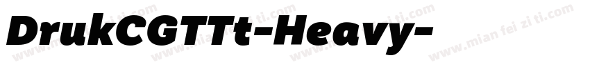 DrukCGTTt-Heavy字体转换