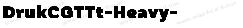 DrukCGTTt-Heavy字体转换