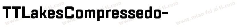 TTLakesCompressedo字体转换
