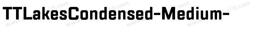 TTLakesCondensed-Medium字体转换