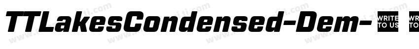 TTLakesCondensed-Dem字体转换