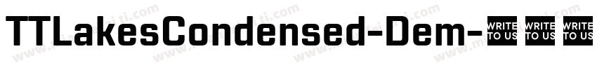 TTLakesCondensed-Dem字体转换