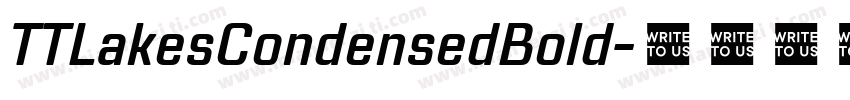 TTLakesCondensedBold字体转换