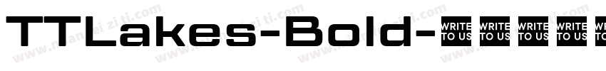 TTLakes-Bold字体转换