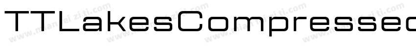 TTLakesCompressedo字体转换