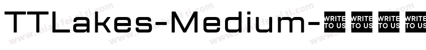 TTLakes-Medium字体转换