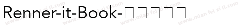 Renner-it-Book字体转换