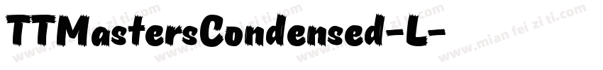 TTMastersCondensed-L字体转换