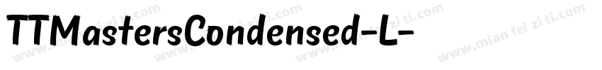 TTMastersCondensed-L字体转换