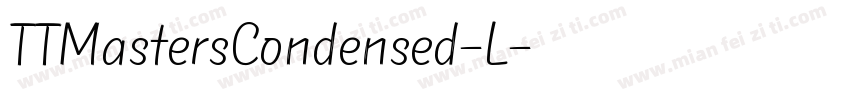 TTMastersCondensed-L字体转换