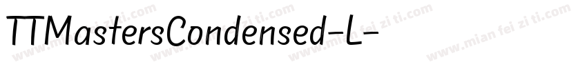 TTMastersCondensed-L字体转换