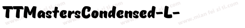 TTMastersCondensed-L字体转换