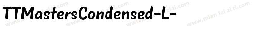 TTMastersCondensed-L字体转换