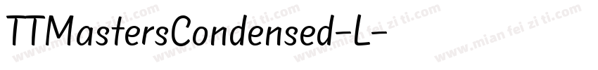 TTMastersCondensed-L字体转换