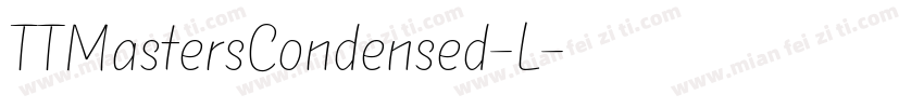 TTMastersCondensed-L字体转换