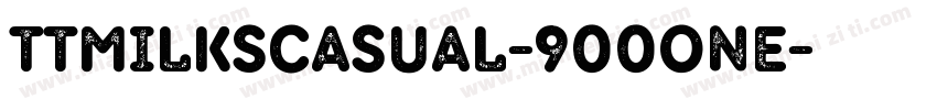 TTMilksCasual-900One字体转换