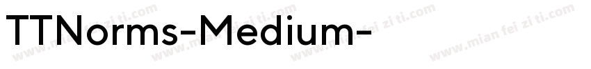TTNorms-Medium字体转换
