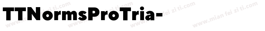 TTNormsProTria字体转换