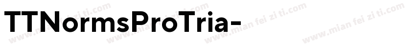 TTNormsProTria字体转换