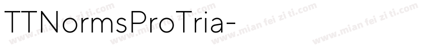 TTNormsProTria字体转换