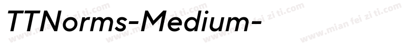 TTNorms-Medium字体转换