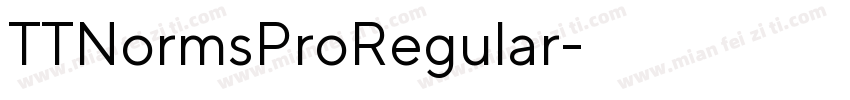 TTNormsProRegular字体转换
