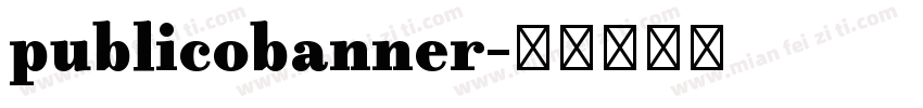 publicobanner字体转换