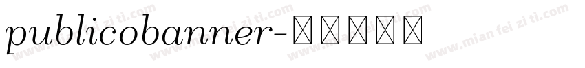 publicobanner字体转换