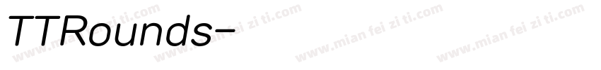 TTRounds字体转换