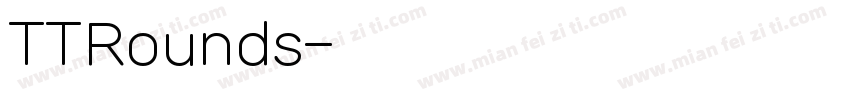 TTRounds字体转换