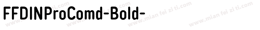 FFDINProComd-Bold字体转换