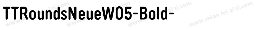 TTRoundsNeueW05-Bold字体转换