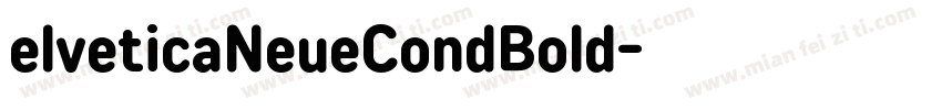 elveticaNeueCondBold字体转换