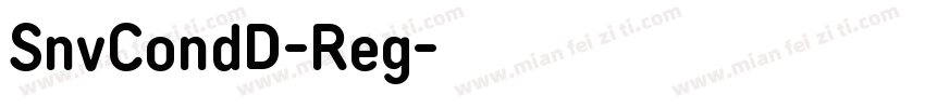 SnvCondD-Reg字体转换
