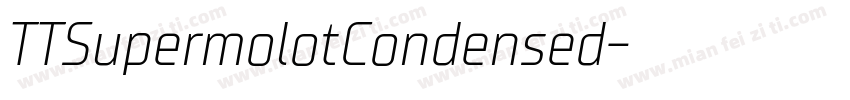TTSupermolotCondensed字体转换