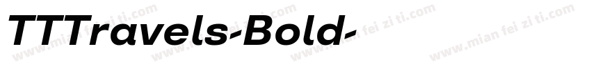 TTTravels-Bold字体转换
