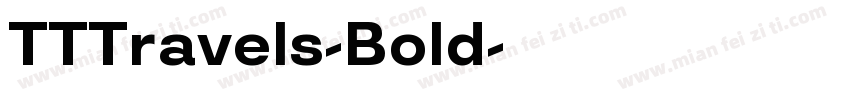 TTTravels-Bold字体转换