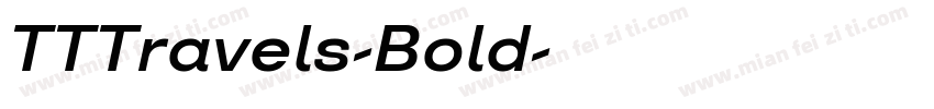 TTTravels-Bold字体转换