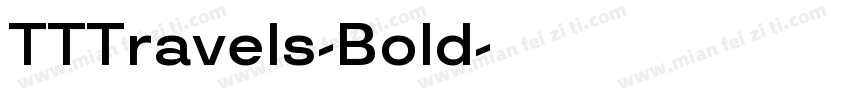 TTTravels-Bold字体转换