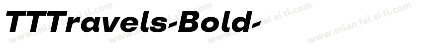 TTTravels-Bold字体转换