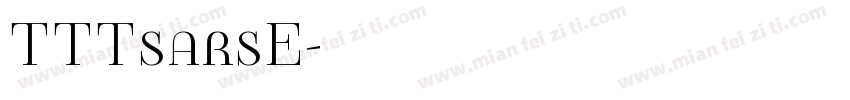 TTTsarsE字体转换