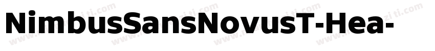 NimbusSansNovusT-Hea字体转换